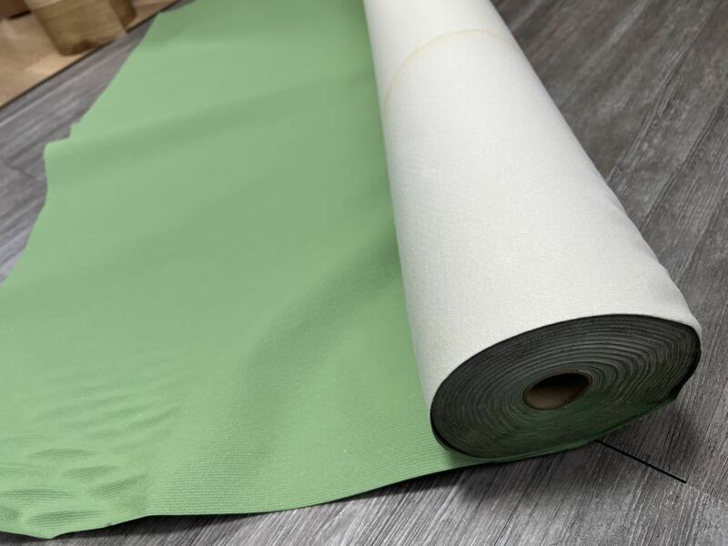 訳アリ品 未使用 壁紙クロス 推定長さ16M 裏地布 緑色 のりなし 織物 DIY リフォーム