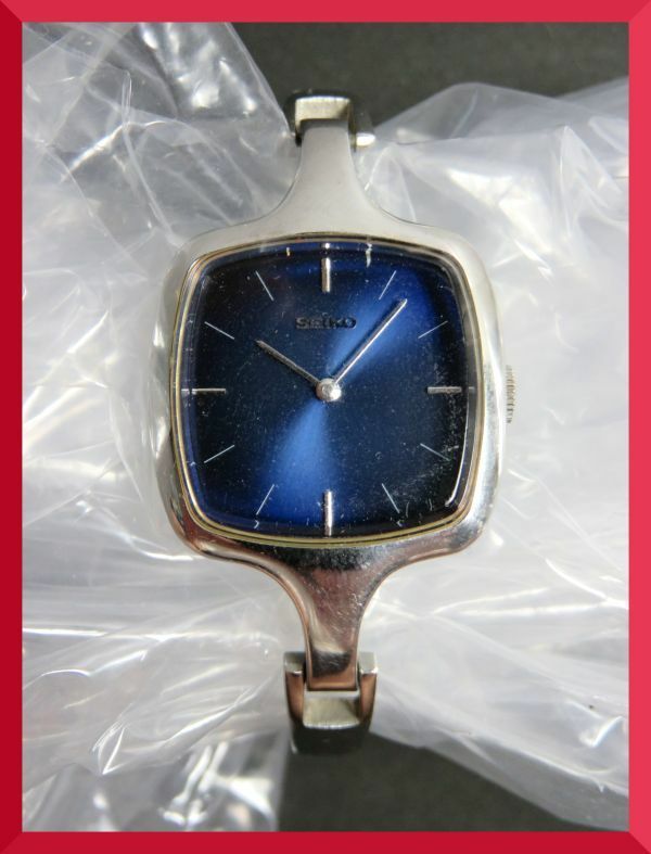 美品 セイコー SEIKO 手巻き 2針 純正ベルト 11-8330 女性用 レディース 腕時計 V255 稼働品