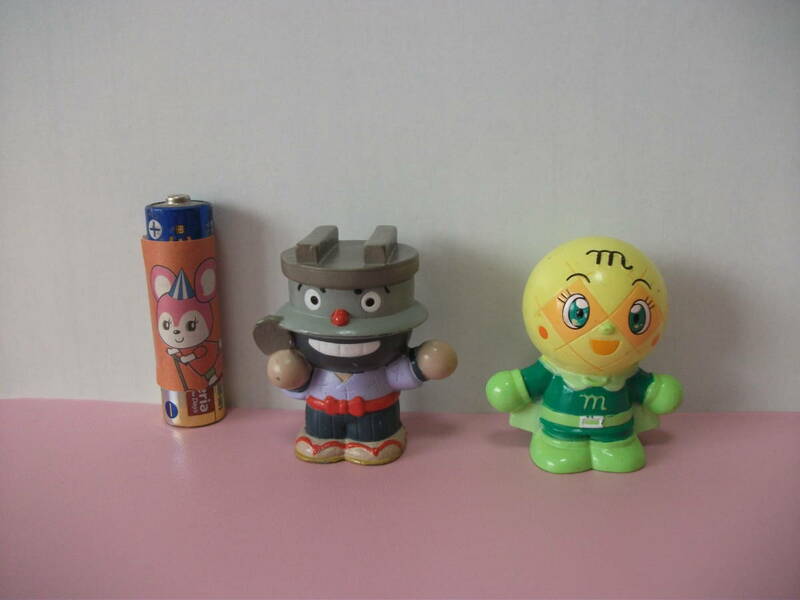 アンパンマン　固い　指人形　かまめしどん　メロンパンナちゃん　２個セット　コレクション　人形　フィギュア　マスコット　キャラクター