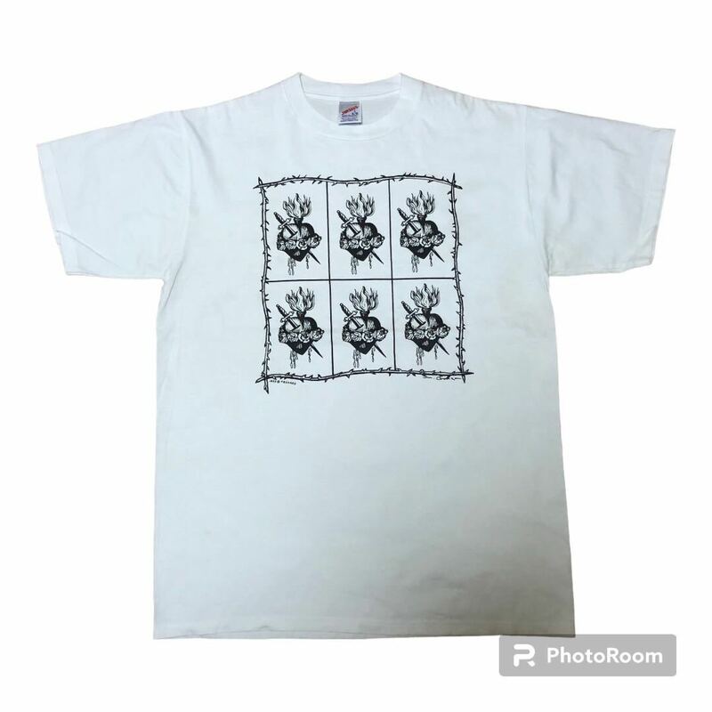 90s DEADSTOCK USA製 TEGOROS アート Tシャツ L