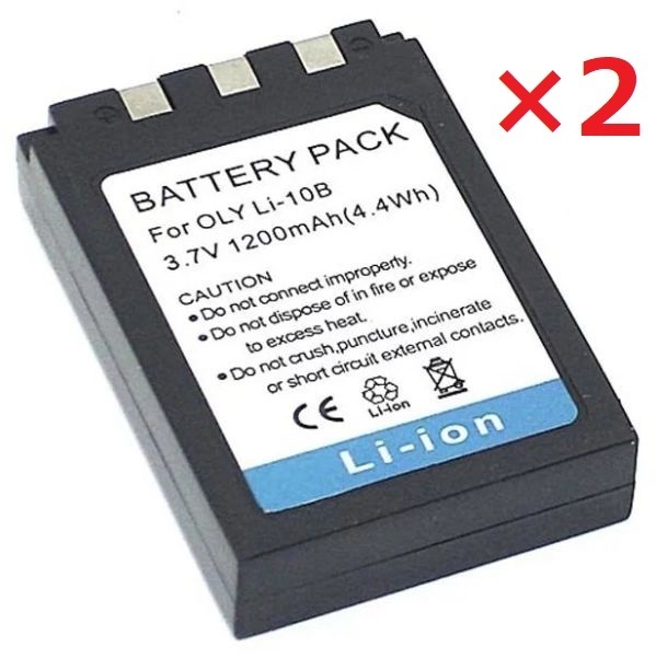 送料無料 2個セット オリンパス Li-10B Li-12B バッテリー 1200mah CAMEDIA300 CAMEDIA400 C-5000ZOOM C-50ZOOM C-70ZOOM 互換品