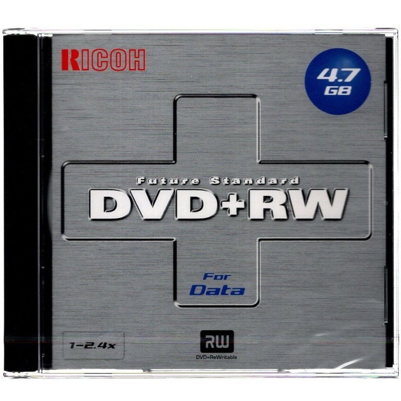 リコー RICOH 2.4倍速対応 DVD+RW For Data DRWD-24XPC 1枚 未使用 シュリンク包装未開封