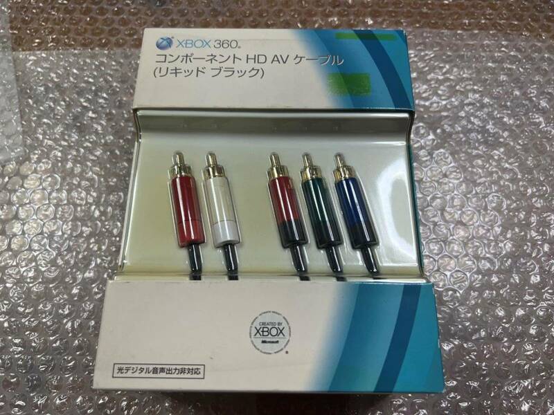 XBOX360 コンポネント HD AV ケーブル (リキッドブラック) / Component Cable 新品未開封 箱痛日焼けあり 送料無料 同梱可