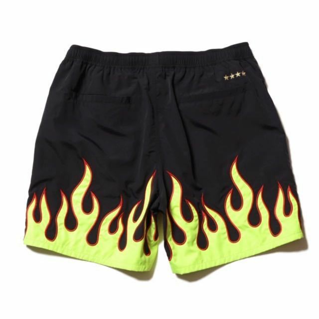 【美品タグ付き】 FCRB f.c real bristol エフシーレアルブリストル SOPHNET ソフネット FIRE FLAME SHORTS ショーツ ショートパンツ