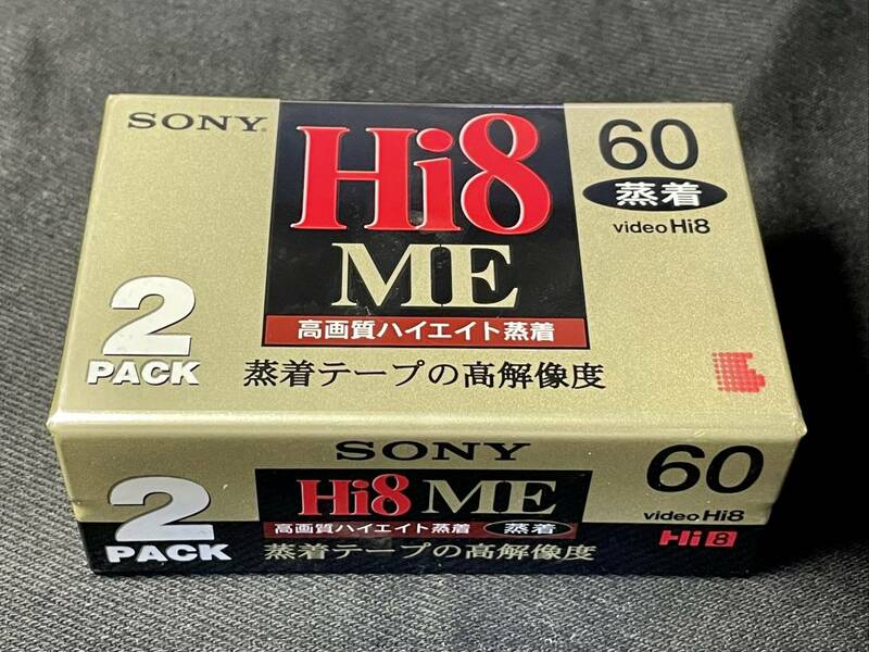 新品/未使用！SONY Hi8 ME 60min 2本Pack！！