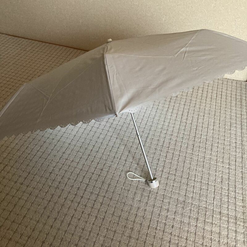 日傘 折りたたみ傘 シルバー　手開き式　非売品