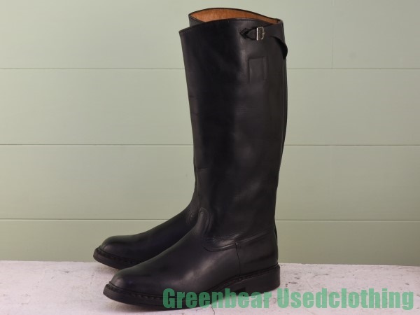 W683◆ビンテージ バイクブーツ 良い味 雰囲気抜群 黒 ブラック メンズ 44 27cm