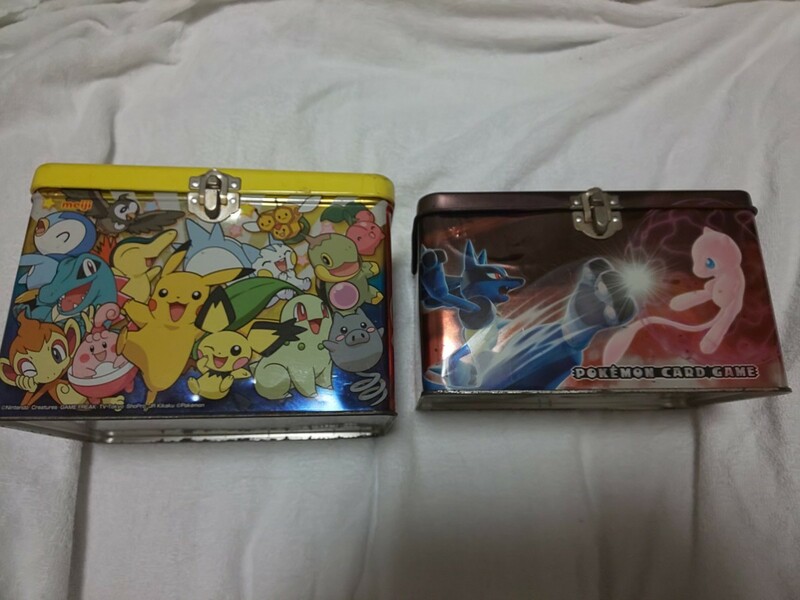 ポケットモンスター Pokemon Box Can ダイヤモンド&パール ポケモンボックス缶 ルカリオ ミュー ミューツー ピカチュウ CARDGAME 2缶セット