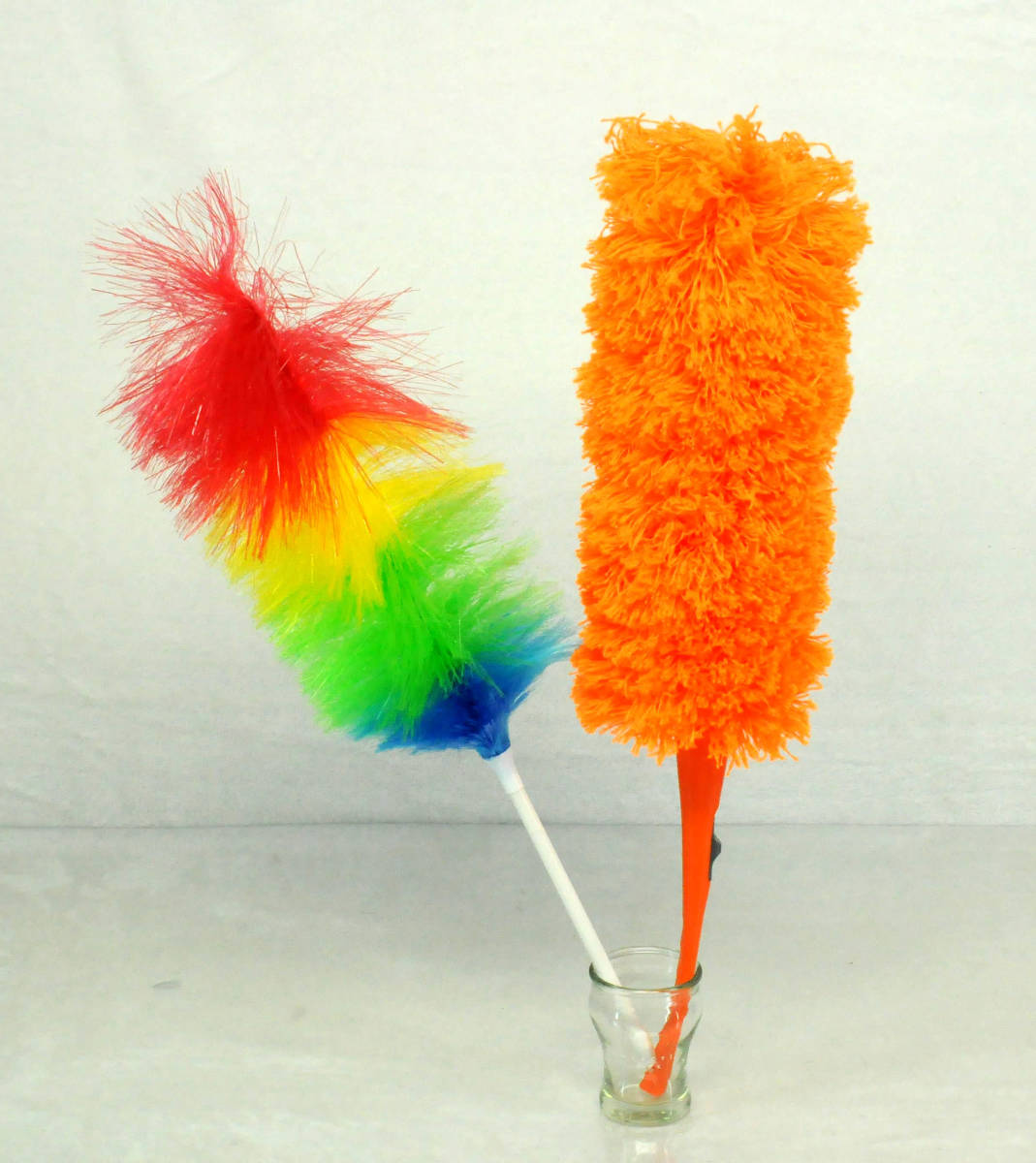 掃除用品 ホコリはたき モフモフとナイロンのもの2点セット　開封済み新品