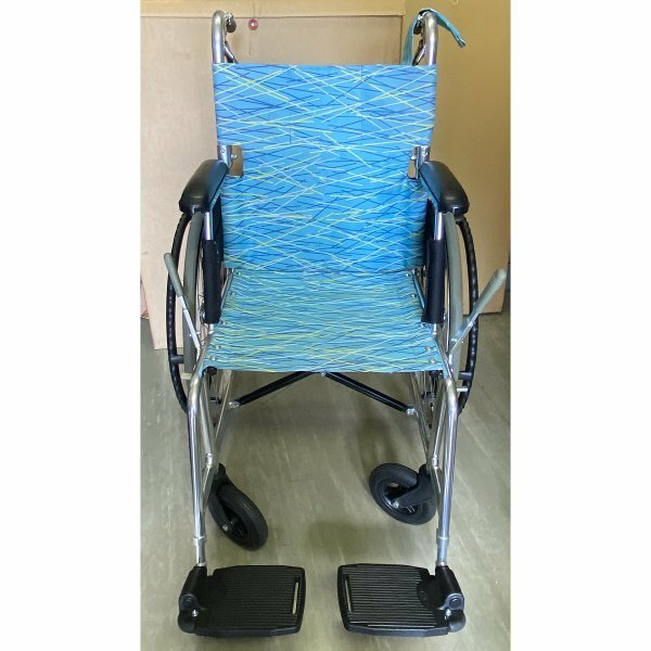 【引き取り限定】 アルミ軽量自走式車椅子 NA-L8 日進医療器 中古 長期保管品 【2m18】 介護 介助 補助 折り畳み 車椅子　