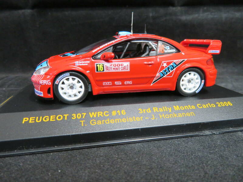 1/43　プジョー　307　WRC　3rd　モンテカルロ　2004　＃6　T,ガルデマイスター、