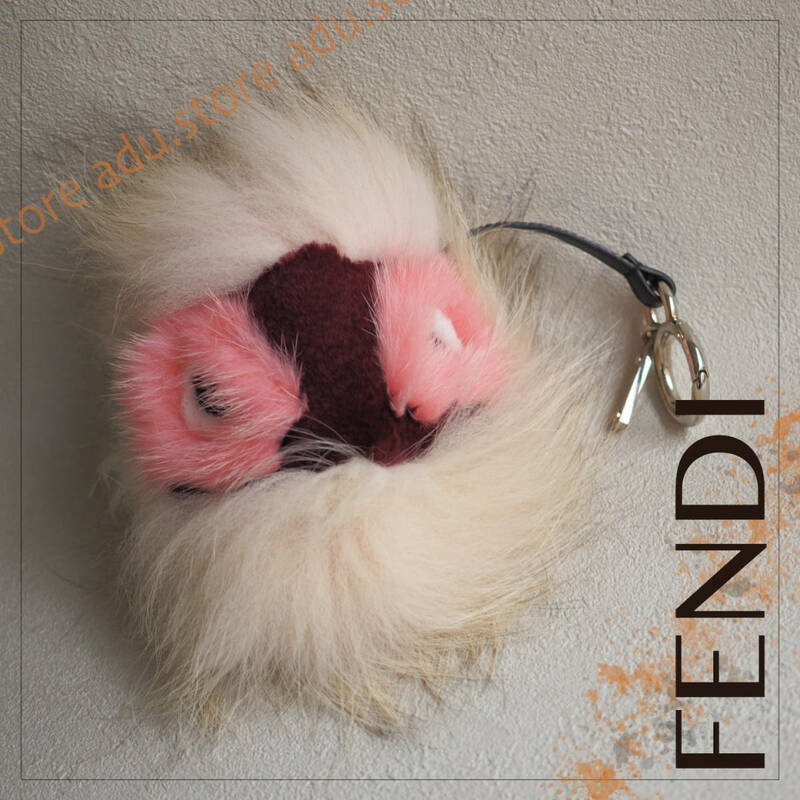 未使用美品★ フェンディ FENDI バッグ バグズ モンスター チャーム キーホルダー 7AR390 ファー / ブランド レディース