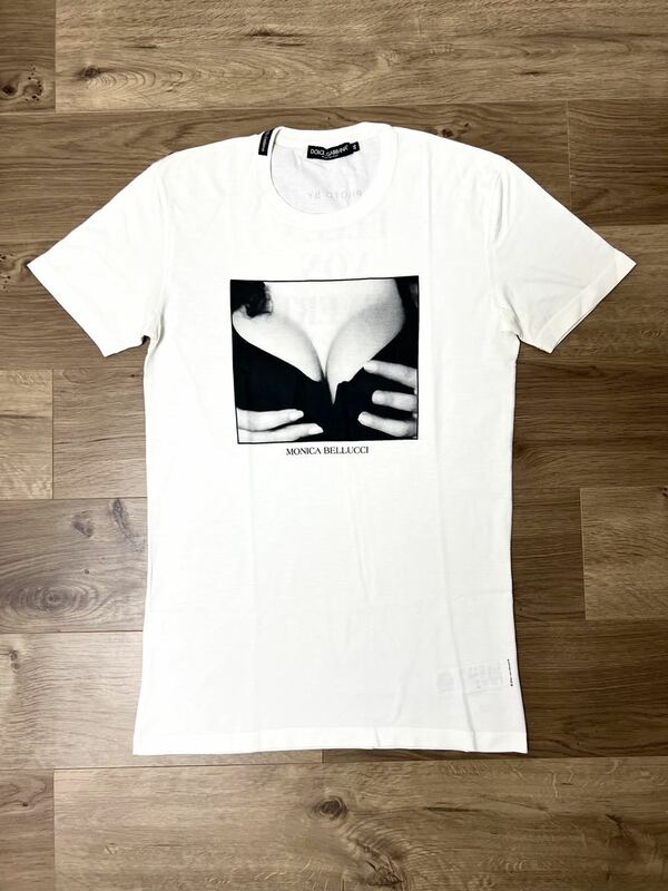 レア DOLCE&GABBANA モニカベルッチ フォトプリント Tシャツ サイズ46 (サイズ44・サイズ48の方も着用可)