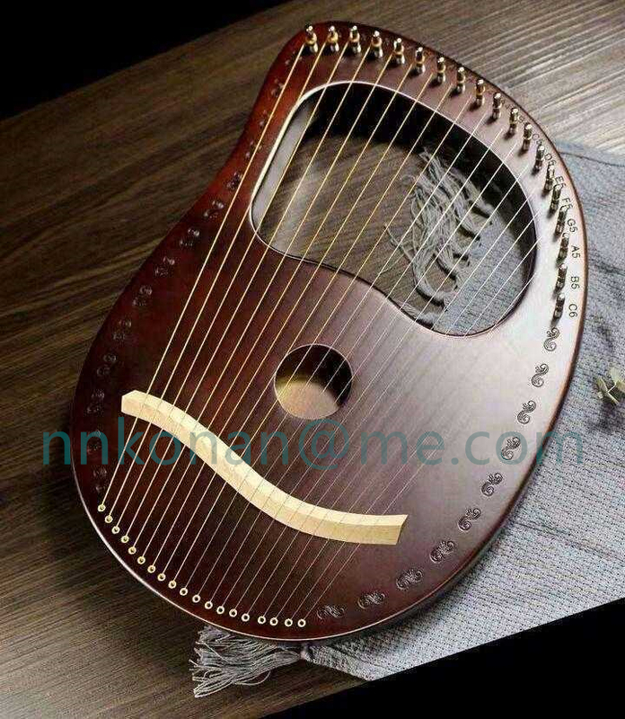 ◆最安にします◆ハープ 楽器 ライアー楽器 竪琴 19トーン リャキン 木製ハープ