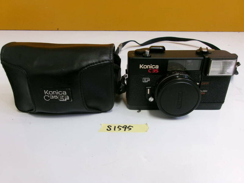 (S-1595)KONICA フィルムカメラ C35 動作未確認 現状品