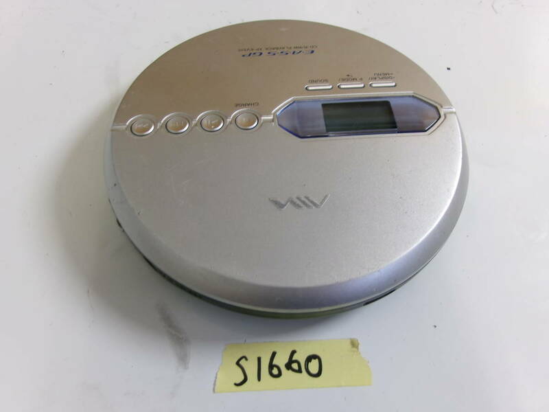 (S-1660)AIWA ポータブルCDプレーヤー XP-EV515 動作未確認 現状品