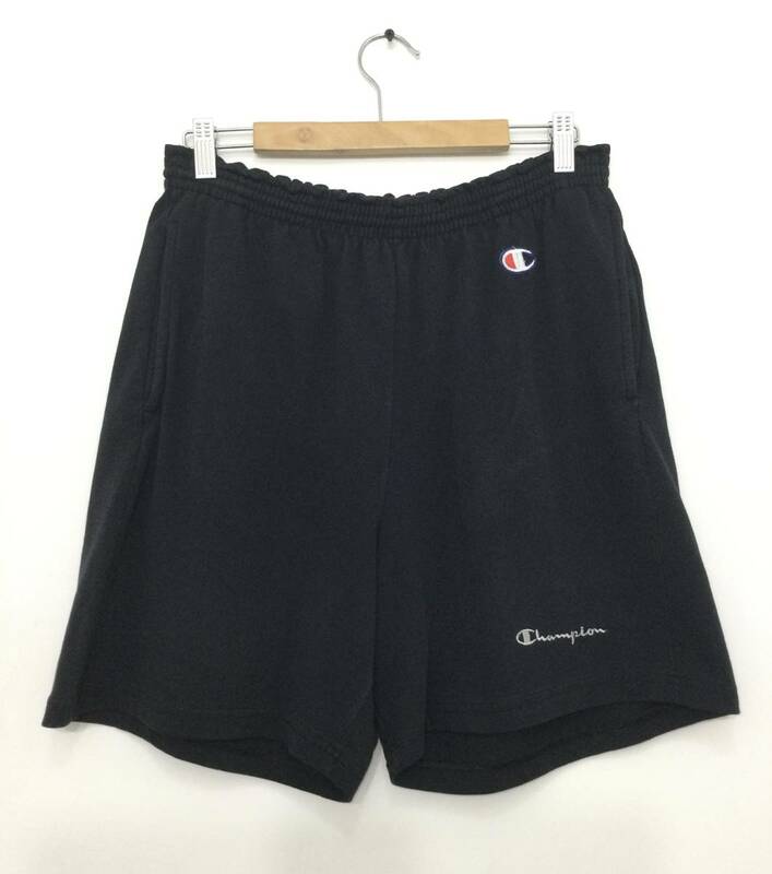 Champion チャンピオン メキシコ製 スウェットショーツ ハーフパンツ オールドタグ サイズ36〜38 メンズL〜 濃いネイビー系 良品綺麗