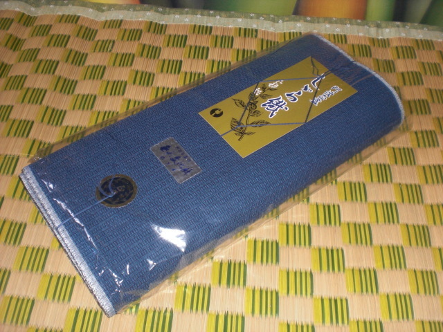 阿波正藍 しじら織 徳島県 無形文化財 藍色 反物 加藤織布工場 新品タグ付き