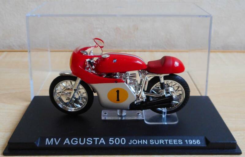 トレカ（レアカード）1枚付き《J.サーティース》 1/24 MV アグスタ 500 1956【イクソ(IXO)】チャンピオン・バイク・コレクション