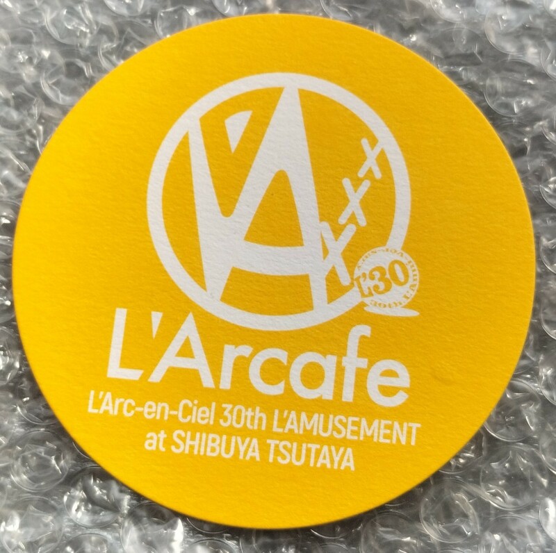 ◆L'Arc～en～Ciel ラルクアンシエル◆ ラルカフェ 紙コースター L'Arcafe hyde tetsuya ken yukihiro 30th L'Anniversary ラルク