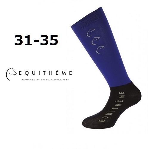 Equi-Theme コンペティションソックス　ブルー　ライディングソックス　靴下　乗馬　馬術　