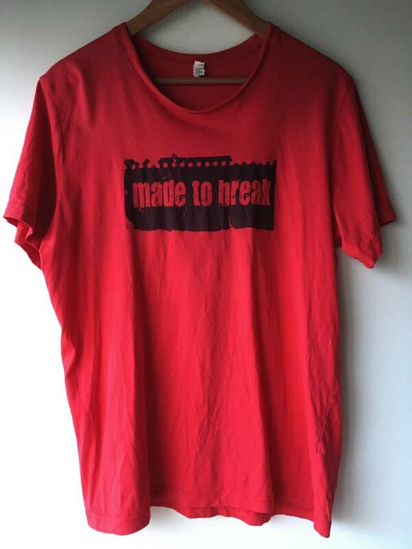 Ken Vandermark MADE TO BREAK T-Shirt RED cotton100% L / Avant-Garde Jazz, Free Jazz