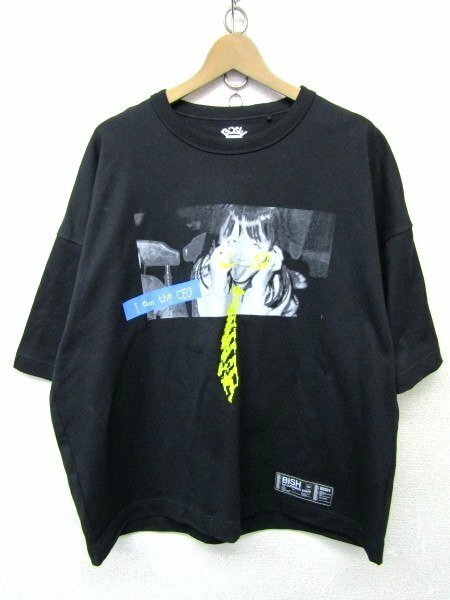V2012：BISH × GU モモコグミカンパニー 半袖Tシャツ 半袖カットソー 黒 M バンドTシャツ:5
