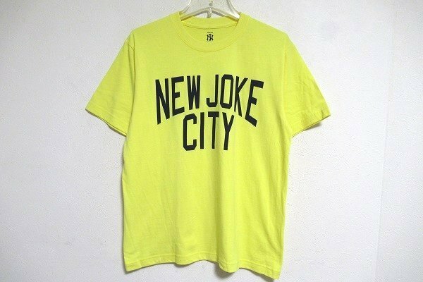 N5984:NEWJOKE(ニュージョーク）ロゴTシャツ/黄/M/川崎 古着屋：35
