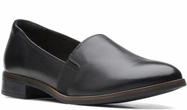 送料無料 Clarks 25cm ミニマル ローファー フラット サイド ゴア サンダル レザー 軽量 ソフト ソール ストラップ ウエッジ at40