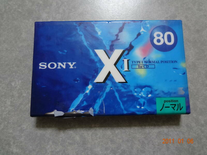 ソニー カセットテープ XⅠ 80分 未使用