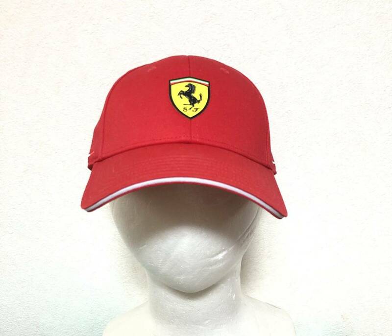 PUMA Ferrari キャップ Youth ストラップバック 赤 プーマ フェラーリ 53-58cm 帽子 キッズ