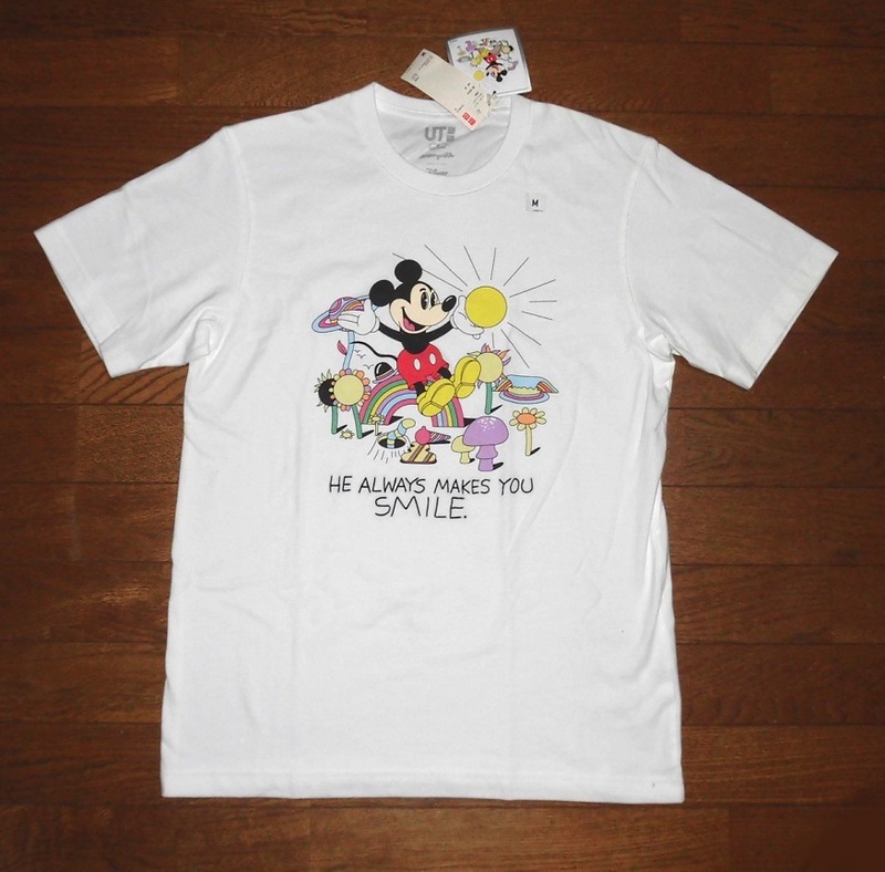 UNIQLO X Jeremyville MICKY ART ユニクロ ジェレミーヴィル ディズニー コラボ ミッキー アート UT 半袖 Tシャツ WHT M 紙タグ付 未使用品