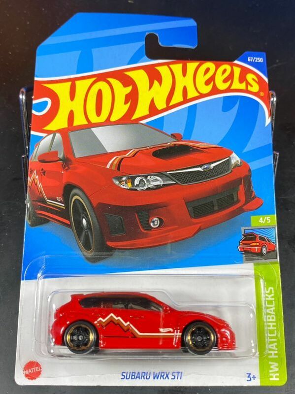 ホットウィール HOTWHEELS SUBARU WRX STI 赤 スバル IMPREZA インプレッサ GRB