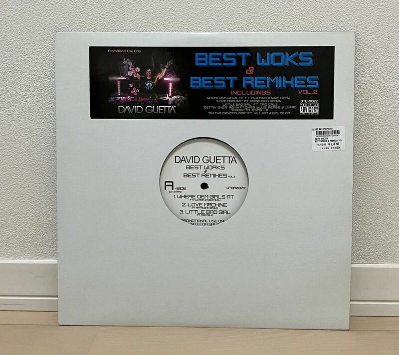 DAVID GUETTA WHERE DEM GIRLS AT LOVE MACHINE LITTLE BAD GIRL ON THE DANCE FLOOR GETTIN OVER FREAK レコード 美品 バイナル 12inch