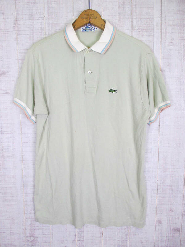 80's　ビンテージ　LACOSTE　IZOD　ラコステ　ポロシャツ　L