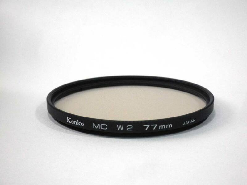 ビンテージ【Kenko MC W2 77mm】ケンコー/色温度変換・補正フィルター/アクセサリー/日本製/レトロ//ジャンク 