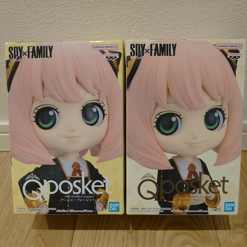 【未開封】 SPY×FAMILY スパイファミリー Q posket アーニャ・フォージャー Ⅲ フィギュア 2種セット ANYA FIGURE