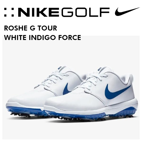 26cm ナイキ ローシG ツアー ホワイト インディゴ Nike Roshe G Tour White INDIGO FORCE