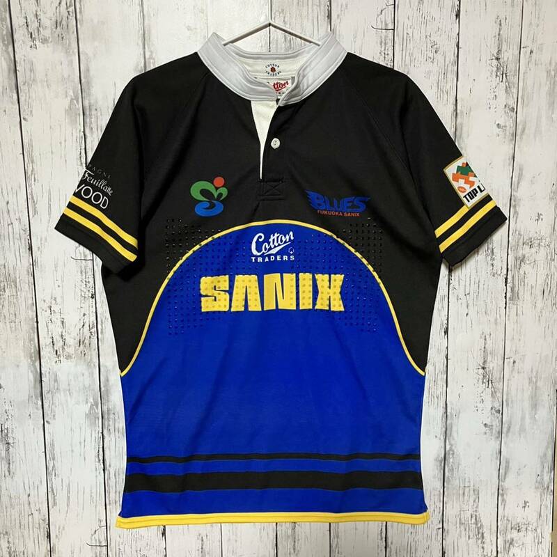 【Cotton】コットン ラグビー 福岡サニックスブルース SANIX BLUES ジャージ ユニフォーム Oサイズ トップリーグ 希少 送料無料