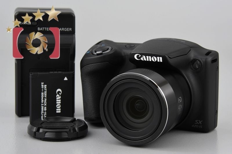 【中古】Canon キヤノン Power Shot SX420 IS ブラック コンパクトデジタルカメラ