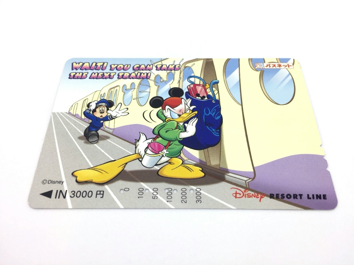 【使用済】パスネット Disney RESORT LINE