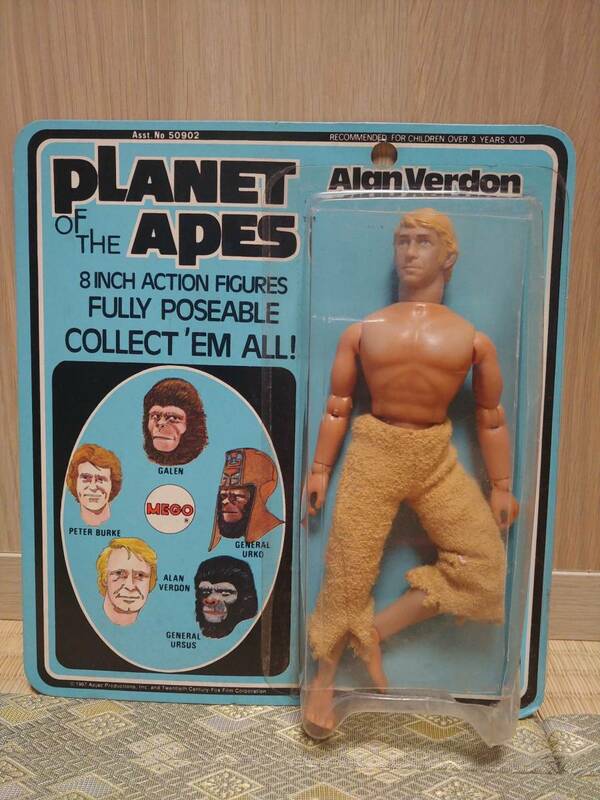 Mego 1967年 Planet of The Apes - Alan Verdon パッケージ開封済み　レトロ　レア