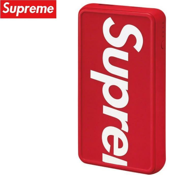 Supreme シュプリーム mophie powerstation wireless XL ポータブルバッテリー 充電器 Red レッド Qi充電 19aw コードは非純正品