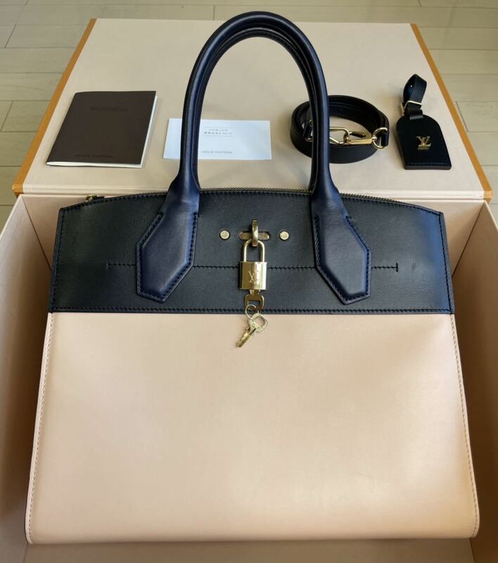 Louis Vuitton City Stemer グレインカーフ ハンドバッグ