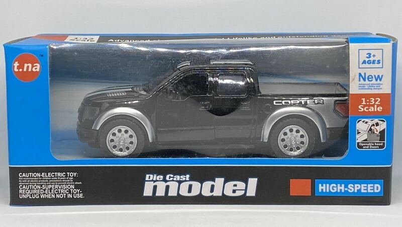 t.na 1/32 フォード F150 ブラック 黒 ダイキャストモデル ピックアップ トラック COPTER FORD Fシリーズ アメ車 アメリカ ミニカー 模型