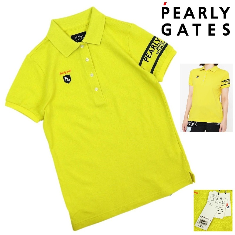 【R21】【新品】PEARLY GATES パーリーゲイツ ポロシャツ ゴルフウェア 鹿の子 レディース サイズ00