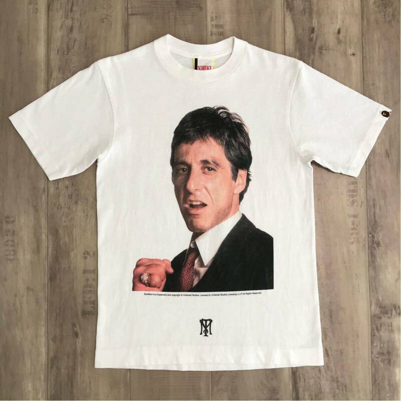 ★激レア★ SCARFACE × APE Tシャツ スカーフェイス bape エイプ ベイプ アベイシングエイプ Al Pacino a bathing ape nigo 3625