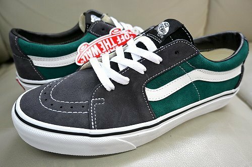 新品未使用 USA企画 VANS バンズ SK8-LOW スケートロー グリーン チャコール VN0A5KXDJGC US8.5 26.5センチ 送料無料