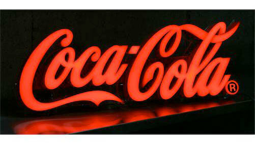 ★完全ショップ仕様の本気なやつ！コカコーラ（Coca-Cola）ミニレタリングサイン ＬＥＤネオンサイン ネオンランプ ネオン管 ネオン看板