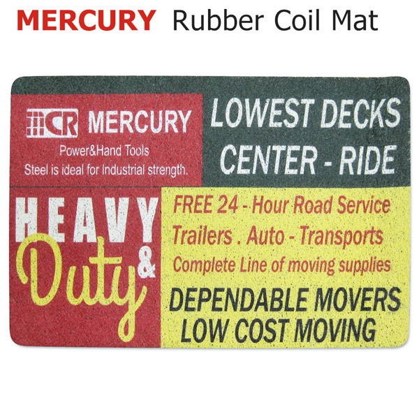 マーキュリー ラバーコイルマット (heavy&duty) 約60cm mercury 玄関 屋外 ドアマット ガレージ ゴム 西海岸風 インテリア アメリカン雑貨